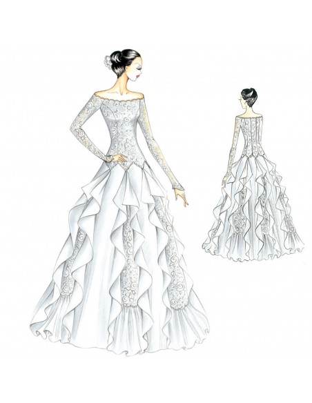 Model S878 | Wedding Dress Sewing Pattern